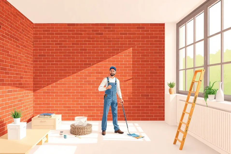 Intérieur rénové après travaux de peinture à Bergerac