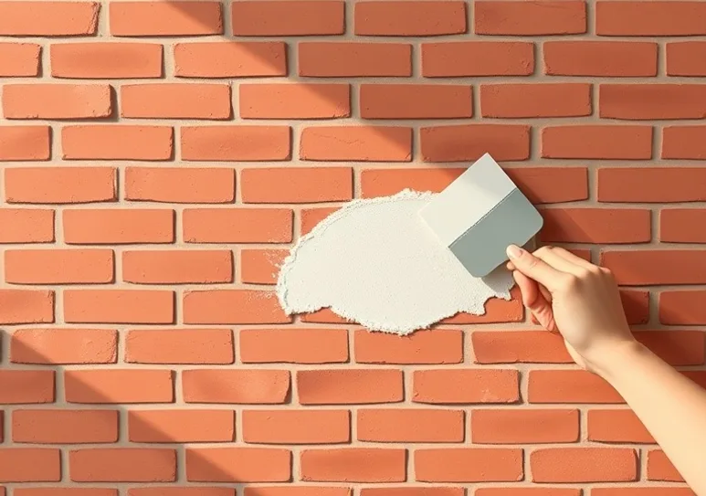 Ponçage et rebouchage des fissures avant mise en peinture